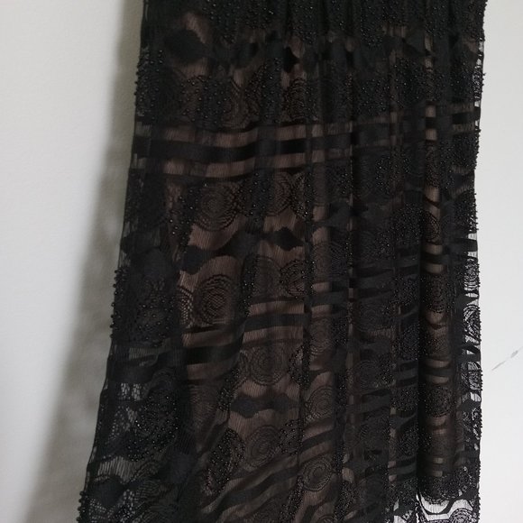 BCBG MaxAzria | Lace and Beaded Babydoll Dress - Picture 3 of 13